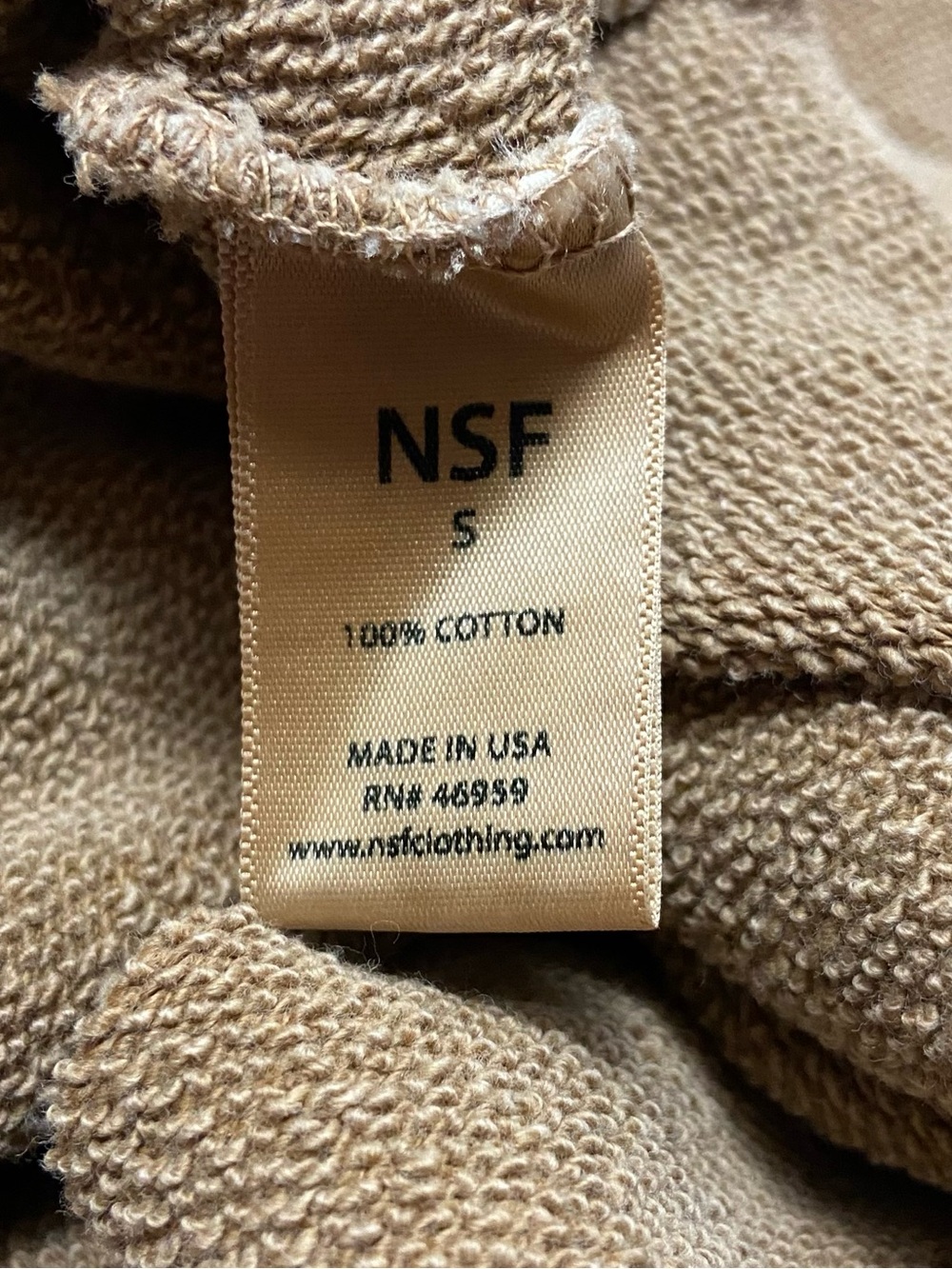 NSF X Revolve Tricia Cold Shoulder Hoodie Copper S Open Back - Picture 10 of 15